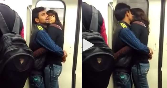 couple kissing in the Delhi Metro 19.08.17 6