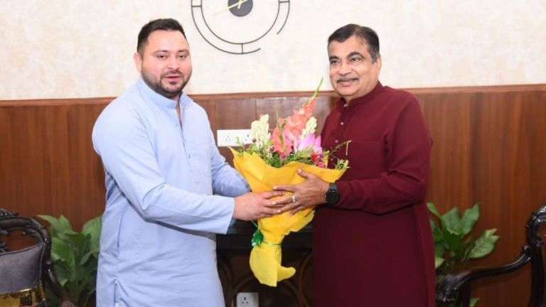 Tejaswi Yadav Meet Nitin Gadkari