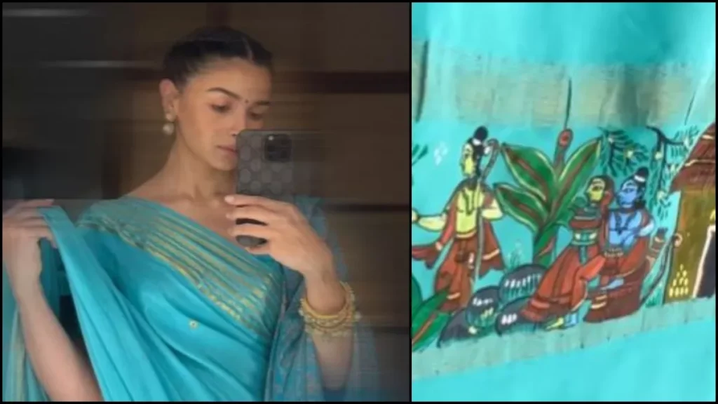 23 01 2024 alia bhatt ramayan themed saree 23636543