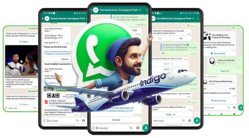 Whats app flight booking