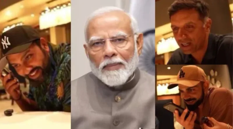 pm modi on call with rohit virat