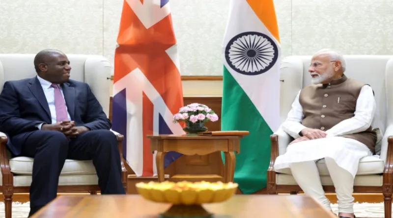 ब्रिटेन के विदेशमंत्री लैमी ने पीएम मोदी से की मुलाकात, प्रौद्योगिकी सुरक्षा पहल के आयामों पर चर्चा