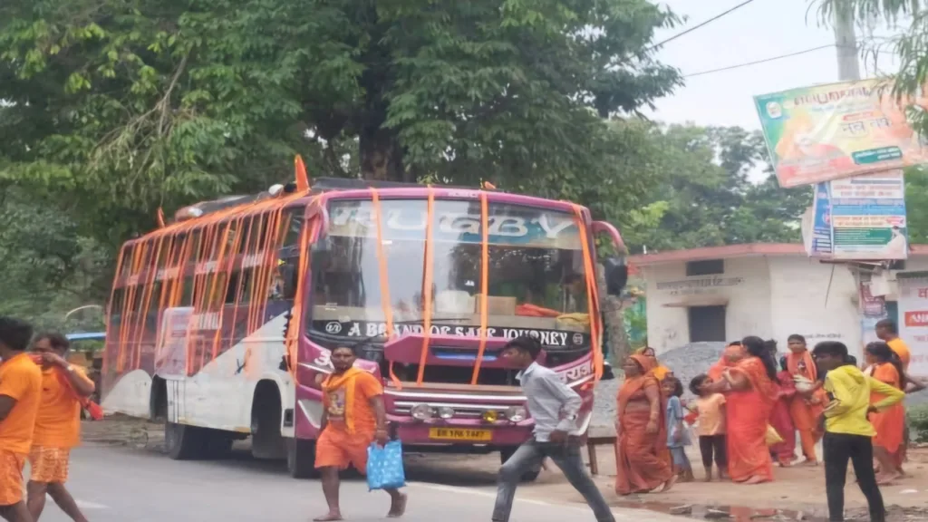 Bus entry Deoghar