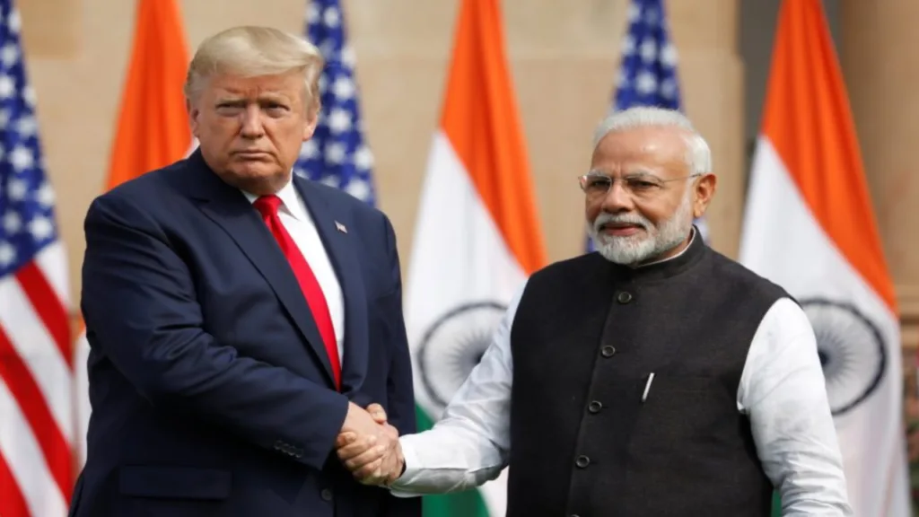 Modi with trump