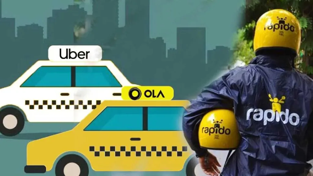 OLA UBER Rapido riding Apps