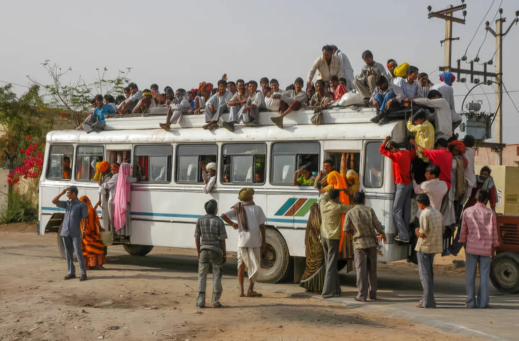 Overloaded bus