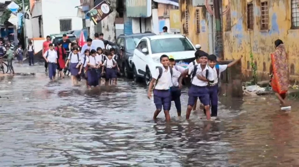 Water logging in Bhagalpur