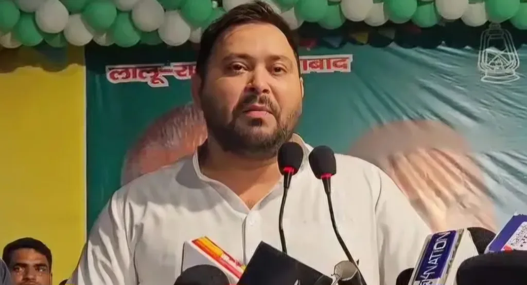 tejashwi Yadav aggressive