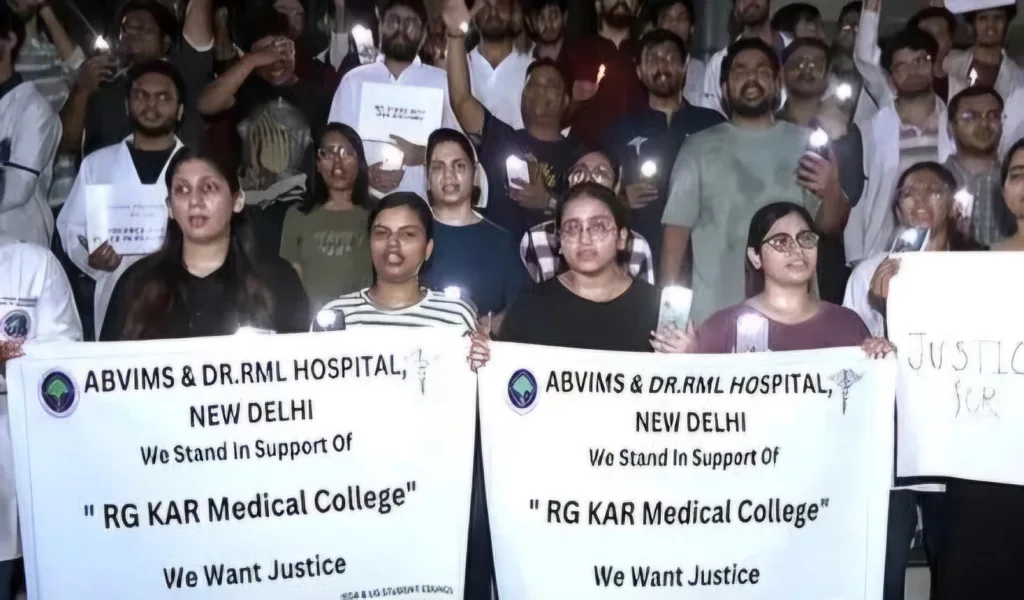 Medical students protest