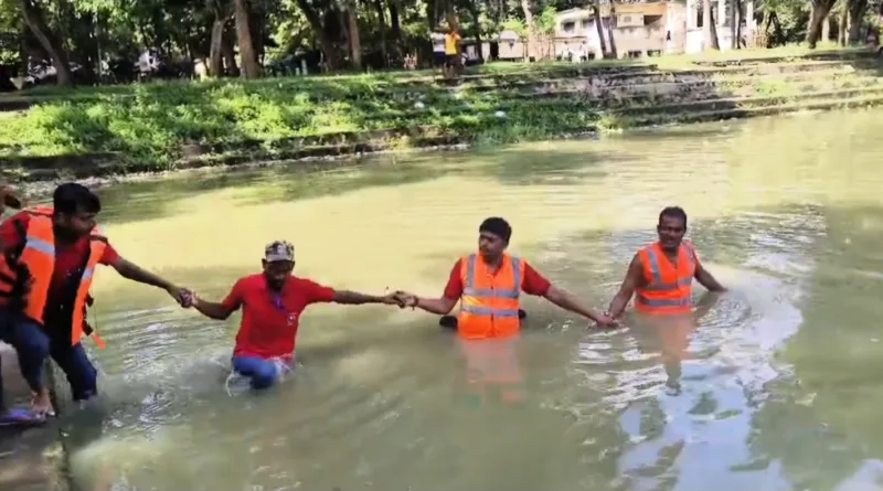 Swimming mock drill