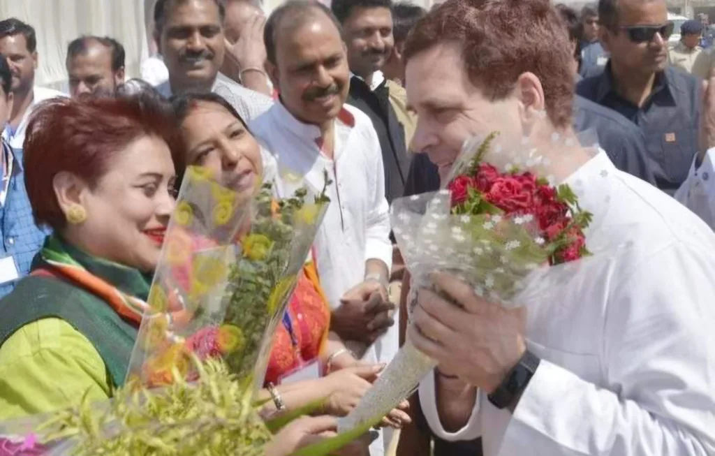 Anamika Sharma with Rahul Gandhi