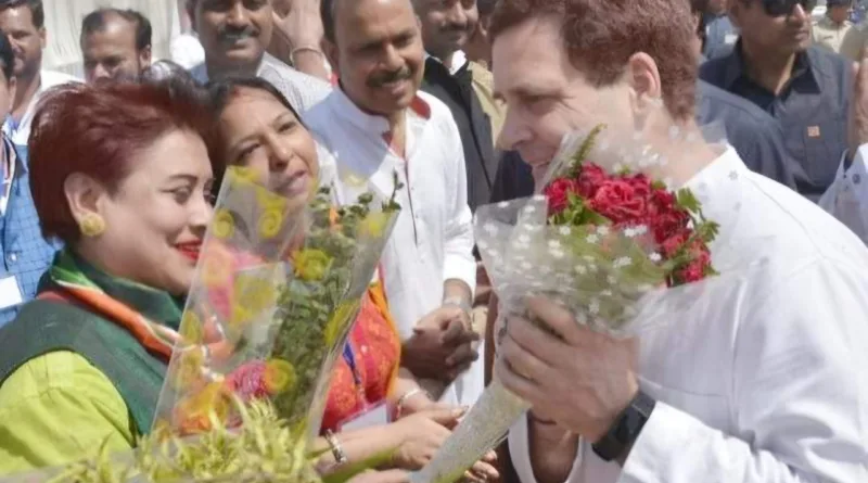 Anamika Sharma with Rahul Gandhi