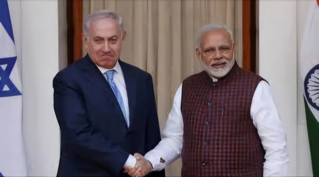 Modi with Israel pm