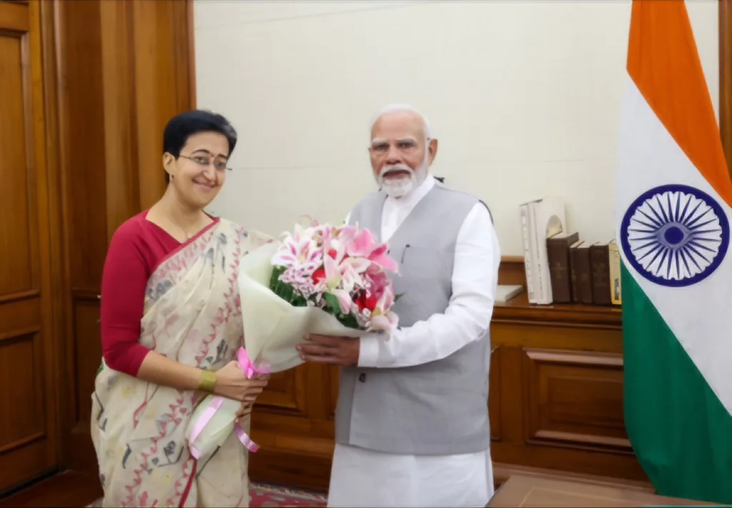 Modi with aatishi