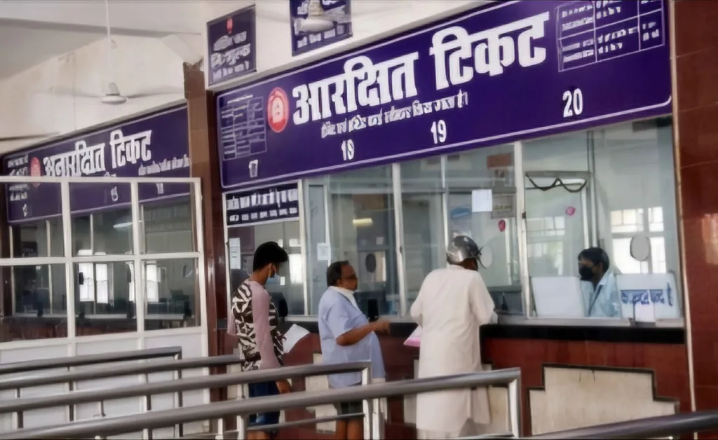 Railway ticket counter